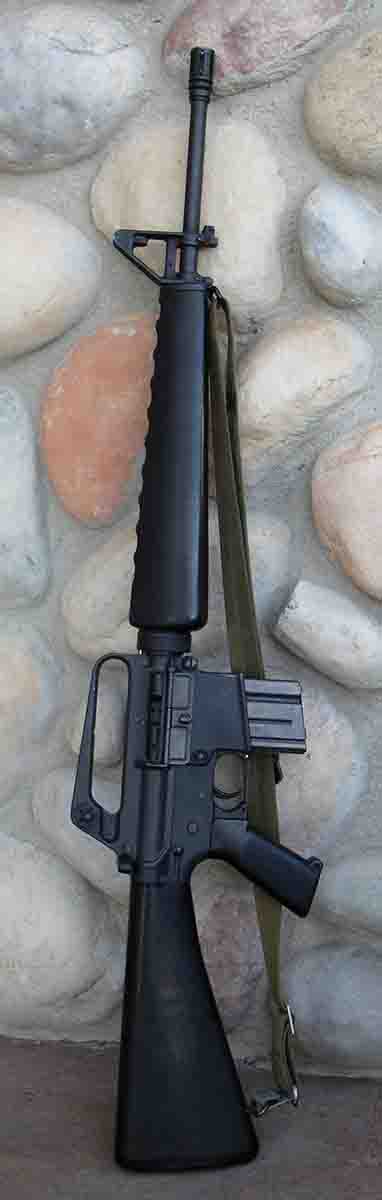 This 1970’s era Colt AR-15 has a one-in-12 twist. Its barrel is not marked accordingly, because it was the only twist used at the time.
